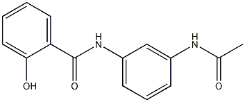 N-(3-acetamidophenyl)-2-hydroxybenzamide Struktur