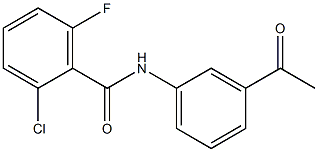 N-(3-acetylphenyl)-2-chloro-6-fluorobenzamide Struktur