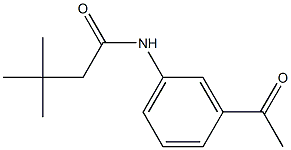 N-(3-acetylphenyl)-3,3-dimethylbutanamide Struktur