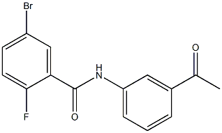 N-(3-acetylphenyl)-5-bromo-2-fluorobenzamide Struktur