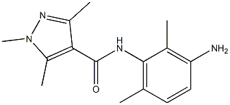 N-(3-amino-2,6-dimethylphenyl)-1,3,5-trimethyl-1H-pyrazole-4-carboxamide Struktur