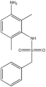 N-(3-amino-2,6-dimethylphenyl)-1-phenylmethanesulfonamide Struktur