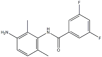 N-(3-amino-2,6-dimethylphenyl)-3,5-difluorobenzamide Struktur