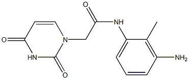 N-(3-amino-2-methylphenyl)-2-(2,4-dioxo-1,2,3,4-tetrahydropyrimidin-1-yl)acetamide Struktur