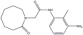 N-(3-amino-2-methylphenyl)-2-(2-oxoazocan-1-yl)acetamide Struktur