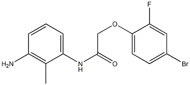 N-(3-amino-2-methylphenyl)-2-(4-bromo-2-fluorophenoxy)acetamide Struktur