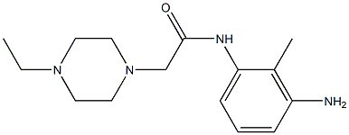 N-(3-amino-2-methylphenyl)-2-(4-ethylpiperazin-1-yl)acetamide Struktur