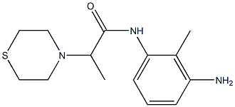 N-(3-amino-2-methylphenyl)-2-(thiomorpholin-4-yl)propanamide Struktur