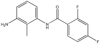 N-(3-amino-2-methylphenyl)-2,4-difluorobenzamide Struktur