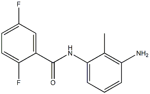 N-(3-amino-2-methylphenyl)-2,5-difluorobenzamide Struktur