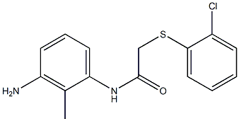 N-(3-amino-2-methylphenyl)-2-[(2-chlorophenyl)sulfanyl]acetamide Struktur