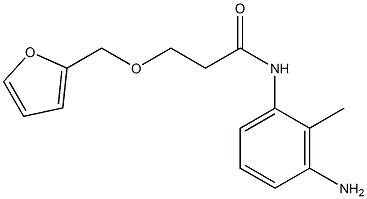 N-(3-amino-2-methylphenyl)-3-(2-furylmethoxy)propanamide Struktur