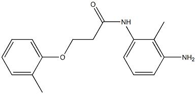 N-(3-amino-2-methylphenyl)-3-(2-methylphenoxy)propanamide Struktur