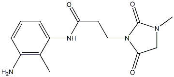 N-(3-amino-2-methylphenyl)-3-(3-methyl-2,5-dioxoimidazolidin-1-yl)propanamide Struktur