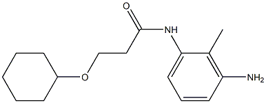 N-(3-amino-2-methylphenyl)-3-(cyclohexyloxy)propanamide Struktur