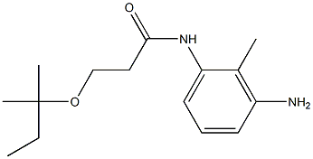 N-(3-amino-2-methylphenyl)-3-[(2-methylbutan-2-yl)oxy]propanamide Struktur