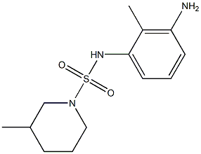 N-(3-amino-2-methylphenyl)-3-methylpiperidine-1-sulfonamide Struktur