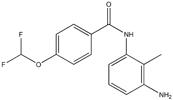 N-(3-amino-2-methylphenyl)-4-(difluoromethoxy)benzamide Struktur