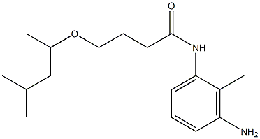 N-(3-amino-2-methylphenyl)-4-[(4-methylpentan-2-yl)oxy]butanamide Struktur