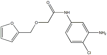 N-(3-amino-4-chlorophenyl)-2-(2-furylmethoxy)acetamide Struktur