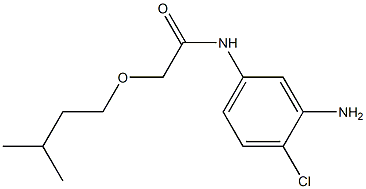 N-(3-amino-4-chlorophenyl)-2-(3-methylbutoxy)acetamide Struktur