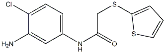 N-(3-amino-4-chlorophenyl)-2-(thiophen-2-ylsulfanyl)acetamide Struktur