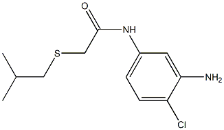 N-(3-amino-4-chlorophenyl)-2-[(2-methylpropyl)sulfanyl]acetamide Struktur