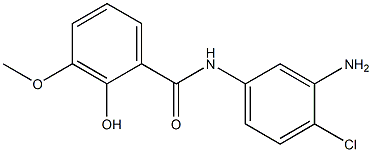 N-(3-amino-4-chlorophenyl)-2-hydroxy-3-methoxybenzamide Struktur