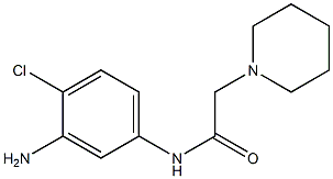 N-(3-amino-4-chlorophenyl)-2-piperidin-1-ylacetamide Struktur