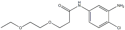 N-(3-amino-4-chlorophenyl)-3-(2-ethoxyethoxy)propanamide Struktur