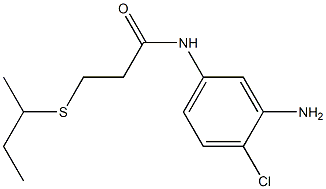 N-(3-amino-4-chlorophenyl)-3-(butan-2-ylsulfanyl)propanamide Struktur