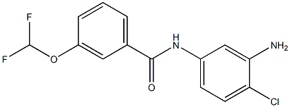 N-(3-amino-4-chlorophenyl)-3-(difluoromethoxy)benzamide Struktur