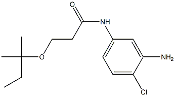 N-(3-amino-4-chlorophenyl)-3-[(2-methylbutan-2-yl)oxy]propanamide Struktur