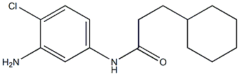 N-(3-amino-4-chlorophenyl)-3-cyclohexylpropanamide Struktur