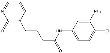 N-(3-amino-4-chlorophenyl)-4-(2-oxo-1,2-dihydropyrimidin-1-yl)butanamide Struktur