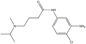 N-(3-amino-4-chlorophenyl)-4-[isopropyl(methyl)amino]butanamide Struktur