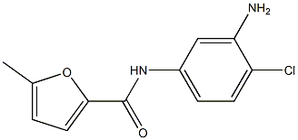 N-(3-amino-4-chlorophenyl)-5-methylfuran-2-carboxamide Struktur