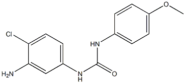 N-(3-amino-4-chlorophenyl)-N'-(4-methoxyphenyl)urea Struktur