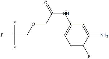 N-(3-amino-4-fluorophenyl)-2-(2,2,2-trifluoroethoxy)acetamide Struktur