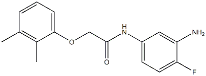 N-(3-amino-4-fluorophenyl)-2-(2,3-dimethylphenoxy)acetamide Struktur