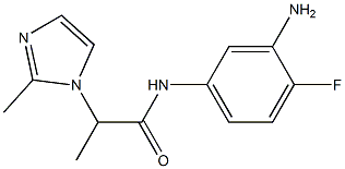 N-(3-amino-4-fluorophenyl)-2-(2-methyl-1H-imidazol-1-yl)propanamide Struktur