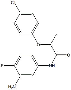 N-(3-amino-4-fluorophenyl)-2-(4-chlorophenoxy)propanamide Struktur