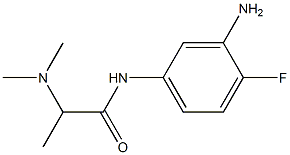 N-(3-amino-4-fluorophenyl)-2-(dimethylamino)propanamide Struktur