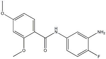 N-(3-amino-4-fluorophenyl)-2,4-dimethoxybenzamide Struktur