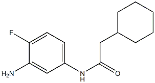 N-(3-amino-4-fluorophenyl)-2-cyclohexylacetamide Struktur