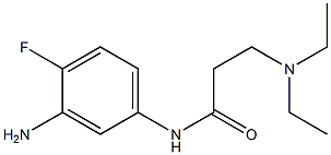 N-(3-amino-4-fluorophenyl)-3-(diethylamino)propanamide Struktur