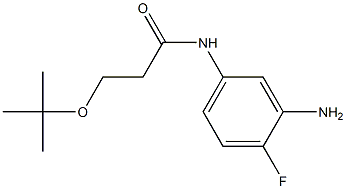 N-(3-amino-4-fluorophenyl)-3-(tert-butoxy)propanamide Struktur