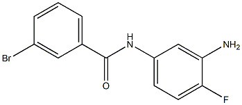 N-(3-amino-4-fluorophenyl)-3-bromobenzamide Struktur