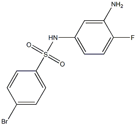 N-(3-amino-4-fluorophenyl)-4-bromobenzenesulfonamide Struktur