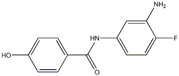 N-(3-amino-4-fluorophenyl)-4-hydroxybenzamide Struktur